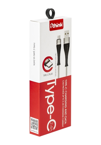 Ithink K60C 1 M Usb To Type-c Örgülü Data Şarj Kablo