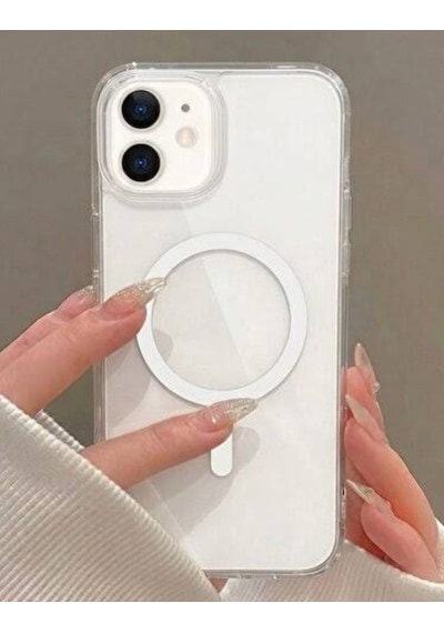 İphone 11 Uyumlu Magsafeli Şeffaf Kılıf 01