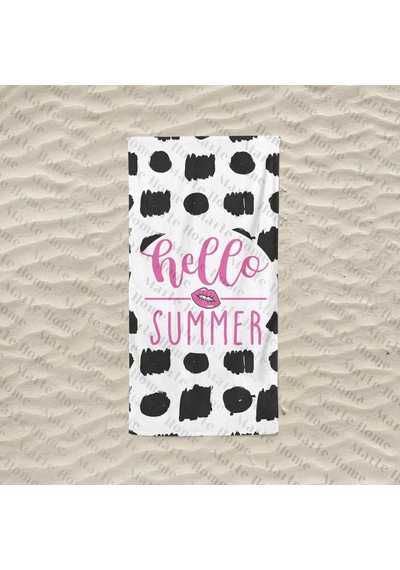 Marte Home Hello Summer P Baskılı Plaj Havlusu