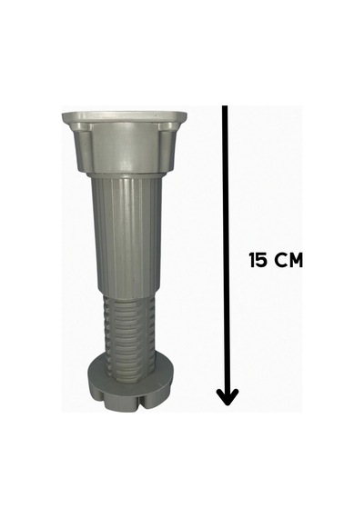 10-15cm Ayarlı Mobilya Ayağı Baza, Mutfak Banyo Dolabı, Koltuk/kanepe Yüksek Ayak Gri Diğer