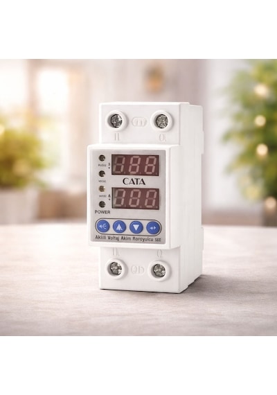 Cata Monofaze Ct-9198 63a Akıllı Voltaj Akım Koruyucu