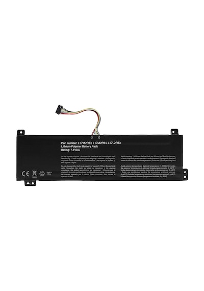 Retro Lenovo V330-15ıkb Uyumlu Laptop Bataryası Pil L17l2pb3 L17m2pb3 - 7.7v 4750mah 37wh Siyah