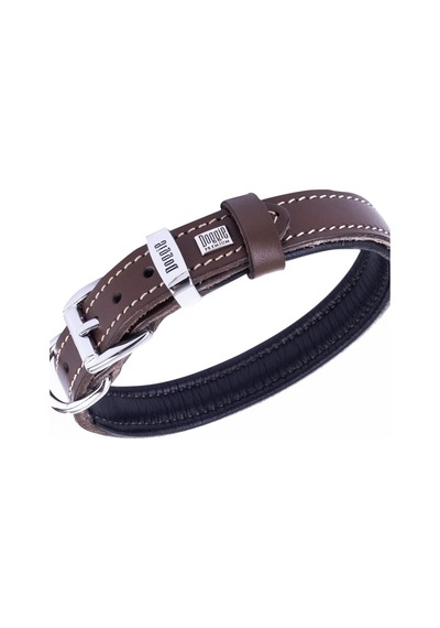 Doggie Deri El Yapımı Köpek Boyun Tasması 2 x 35 x 40 CM Kahverengi