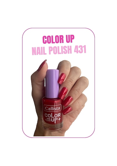 Callista Color Up Nail Polish Oje 431 Velvet Cake Party - Kırmızı