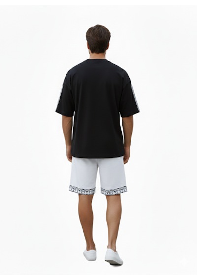 Hoodraze Tşört Oversize Siyah