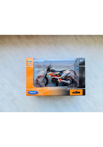 Ktm 690 Enduro R Beyaz 1:18 Ölçek Diecast Motosiklet Model