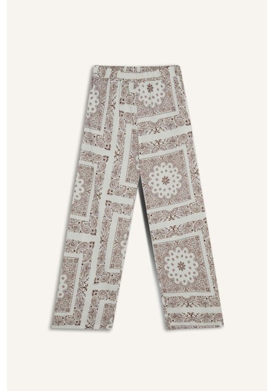 Defacto Regular Fit Şal Desenli Plaj Pantolonu-fall İn Love F8336ax25hsbn166 Kahve
