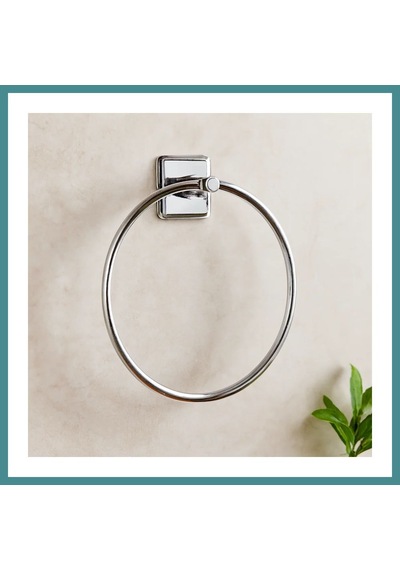 Trendexa Yuvarlak Metal Yapışkanlı Banyo Havluluk Mac ÇoK Renkli