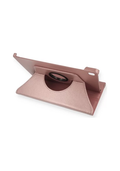 Newface Samsung Galaxy Uyumlu T500 Tab A7 10.4 Kılıf 360 Tablet Deri Kılıf - Rose Gold Arka Kapak