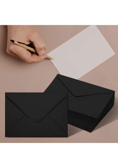 Roco Paper Siyah Minik Zarf 7x9 Cm 50 Adet