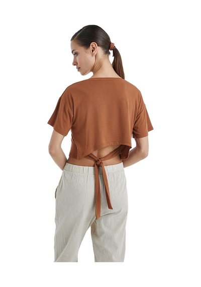 Blackspade Kadın T-shirt 60394 - Kahverengi
