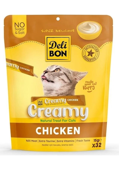 Delibon Creamy Ödül Maması Tavuklu 15gr 32li Paket