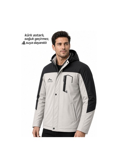 Oksit Tuc 1032 İçi Polar/kürk Astarlı Su İtici Termal Softshell Erkek Mont - Soğuk Geçirmez Spor Kaban Taş Rengi Oksit Tuc 1032 İçi Polar/kürk Astarlı Su İtici Termal Softshell Erkek Mont - Soğuk Geçirmez Spor Kaban Taş Rengi