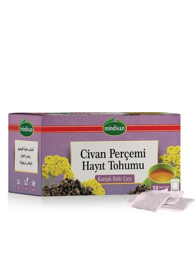 Mindivan Civan Perçemi & Hayıt Tohumu Karışık Bitki Çay 30 Lu Süzen Poşet