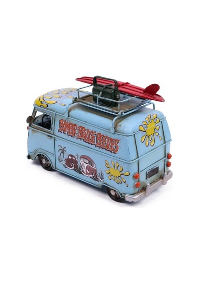 Dekoratif Metal Minibüs Çerçeveli Ve Kumbaralı 1510e-5379