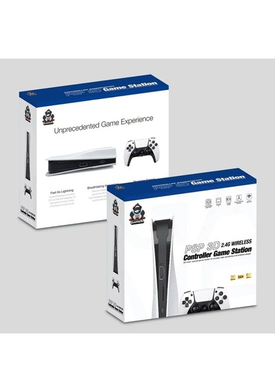 Q10 Plystation 128 Gb Gta Pes Fifa Sega Psp Retro Atari 26776 Oyunlu 3d 4k Hd 2.4g Game Box