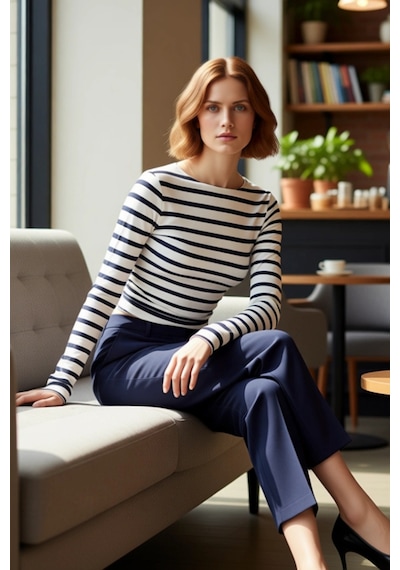Ersefa Stil Kadın Fitted Vücuda Oturan Büzgü Drape Detaylı Esnek Bluz Cr Lacivert