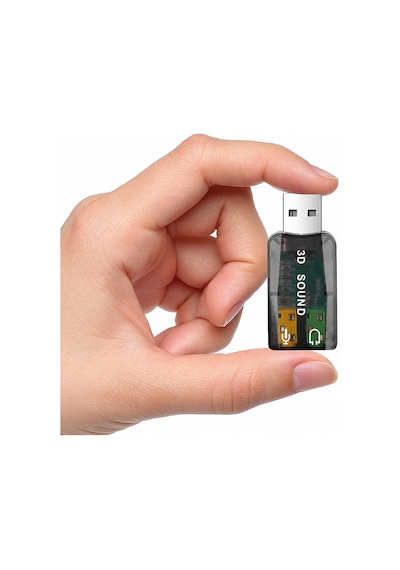Usb Ses Kartı Harici 3d Sanal 5.1 Kulaklık Mikrofon Adaptörü