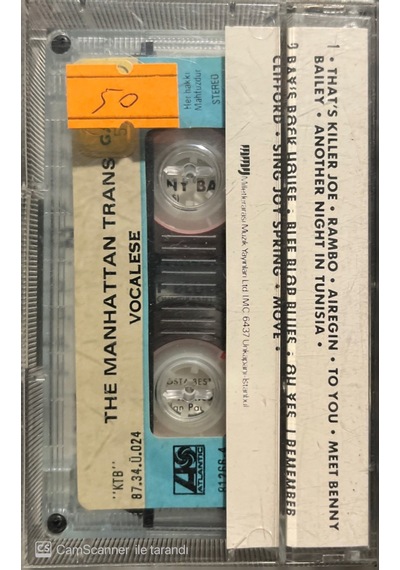 Plak Değildir Kaset Tir The Manhattan Transfer Vocalese Kaset