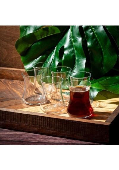 Lav Lal 6'lı Çay Bardağı - 170 Ml Şeffaf
