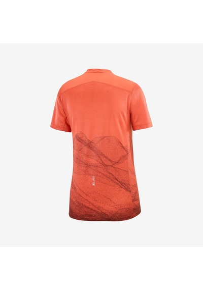 Salomon S/lab Ultra Kadın Koşu Tişört Burnt Sıenna Lc2485500 Kırmızı