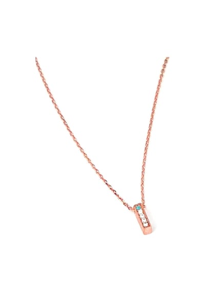 I Harfi Gümüş Rose Minimal Kolye (471056606)
