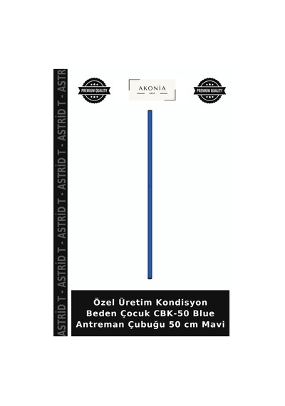 Özel Üretim Kondisyon Beden Çocuk Cbk-50 Blue Antreman Çubuğu 50 Cm Mavi