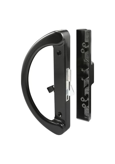Prime-line C 1252 Sliding Door Handle, Hook Latch, Black