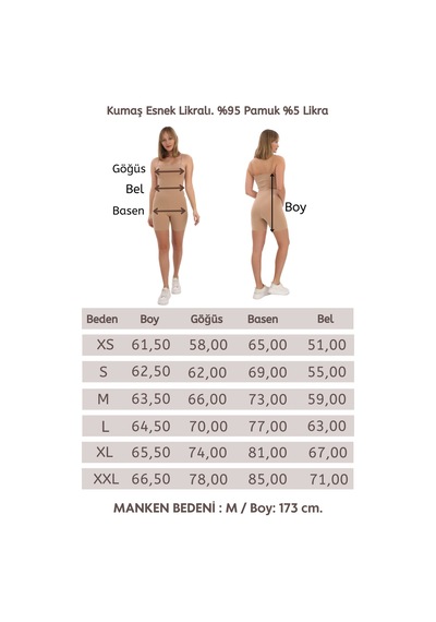 Penyebizden İnce Askılı Body Tulum -ten Rengi