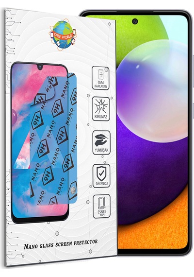 Samsung Uyumlu Galaxy A52 Nano Ekran Koruyucu Kırılmaz Esnek Cam