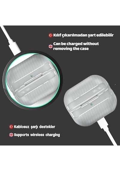Pro 2. Nesil Uyumlu Karbon Fiber Hybrid Polymer Technology Premium Kulaklık Kılıfı