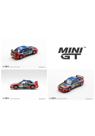 Mini Gt Subaru İmpreza Wrc98 17 2000 Rally New Zealand 1211 1/64
