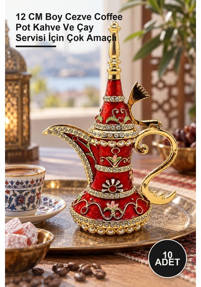 10 Adet Ibrik 12 Cm Boy Cezve Coffee Pot Kahve Ve Çay Servisi İçin Çok Amaçlı Diğer