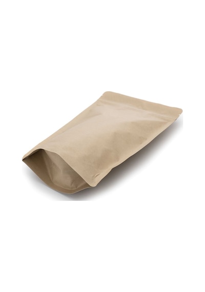 Packtory Kraft Aluminyum Kilitli Doypack Ambalaj 8,5X14,5+2,5 cm. 50 Gr. - 50 Adet