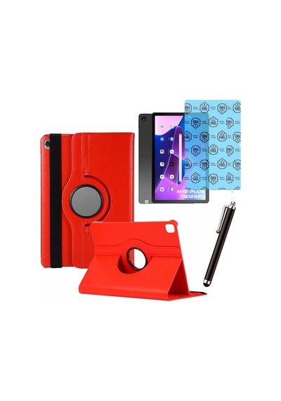 Lenovo Tab M10 Plus Tb 125fu 3 Nesil Uyumlu Kılıf Ekran Koruyucu Ve Kalem Set Dönerli Kılıf