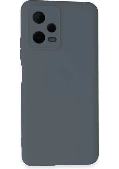 Newface Xiaomi Redmi Note 12 Pro 5g Kılıf Nano İçi Kadife Silikon - Gri Diğer