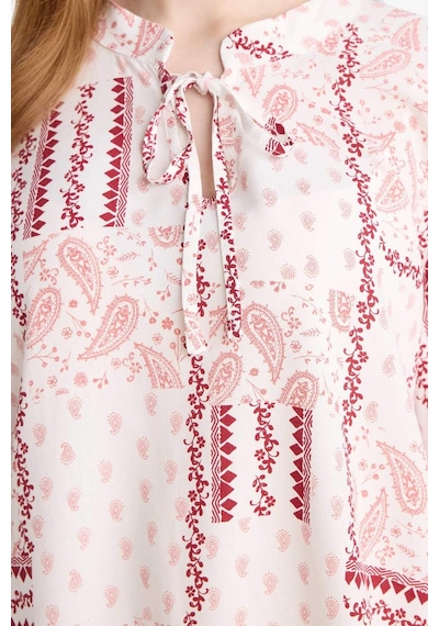 Defacto Regular Fit Desenli Apaş Yaka Uzun Kollu Bluz N1809az25sppn436 Pembe