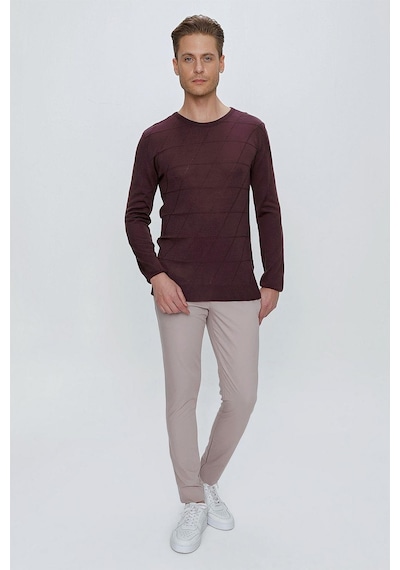 Efor P 1077 Slim Fit Gri Spor Pantolon Gri