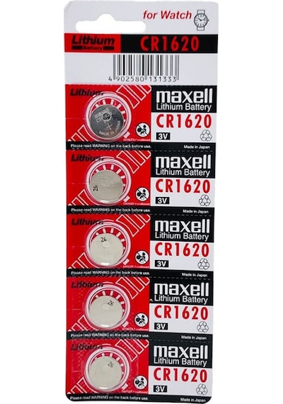 Maxell CR1620 Lityum Hafıza Saat Pili 5'li