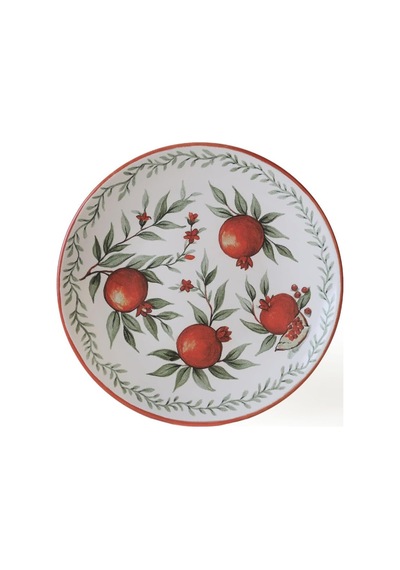 Nar Ege Pasta Tabağı 20 Cm 4 Adet 23800-01 Çok Renkli