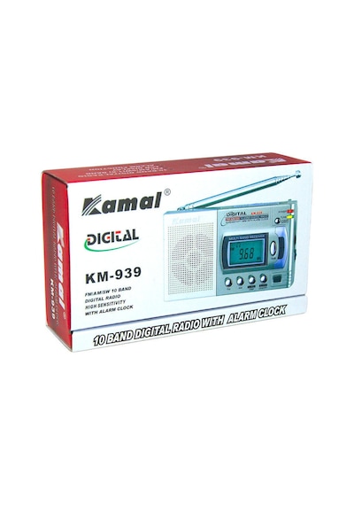 Radyo Pilli /Alarmlı/Fm/10Bant Dünya Radyosu Km-939