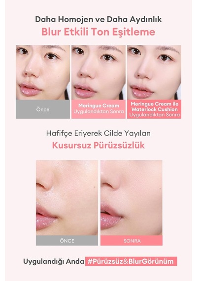 Lexroo Blur Etki Sunan Ton Eşitleyici Sabitleyici Mat Makyaj Bazı Apıeu Waterlock Meringue Blurring Belirtilmemiş