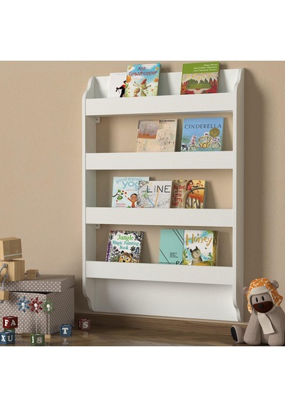 Dekorister Exclusive Drama Montessori Kitaplık Beyaz