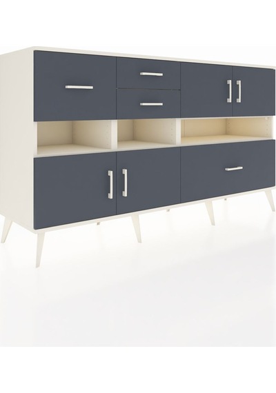 Hyperion Konsol 5 Raflı 4 Çekmeceli 4 Kapaklı 176x44x99 Aytaşı-an Aytaşı-antrasit Hyperion Konsol 5 Raflı 4 Çekmeceli 4 Kapaklı 176x44x99 Aytaşı-an Aytaşı-antrasit