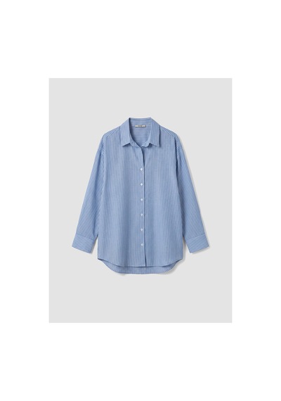 LC Waikiki Two Mt Shop Kalitesi Xsıde Mavi Çizgili Oversize Oxford Kadın Gömlek Mavi - 930114569 Mavi LC Waikiki Two Mt Shop Kalitesi Xsıde Mavi Çizgili Oversize Oxford Kadın Gömlek Mavi - 930114569 Mavi