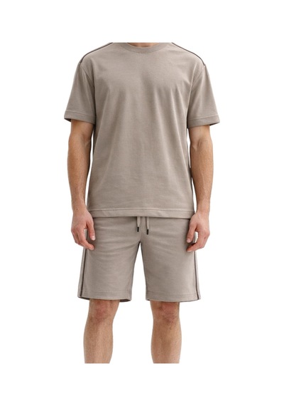 Arma Ar-ma Erkek Bisiklet Yaka Tişört Baskisiz Basic Örme Kumaş Regular Fit %100 Pamuk 30/2 Süprem Y31344448802 Gri-bej G8