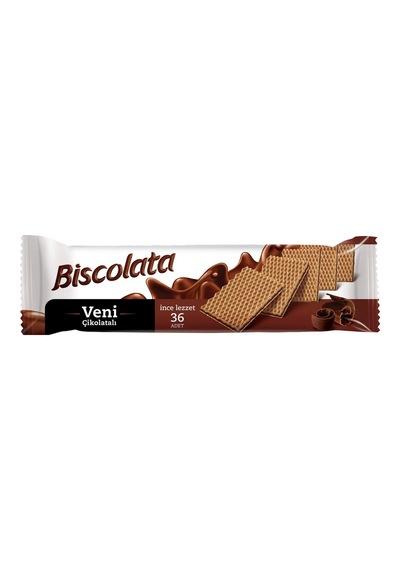 Şölen Biscolata Veni Gofret 110g Çikolata Kaplı Gofret 8'li Avantaj Paketi - 8 Adet Tarı