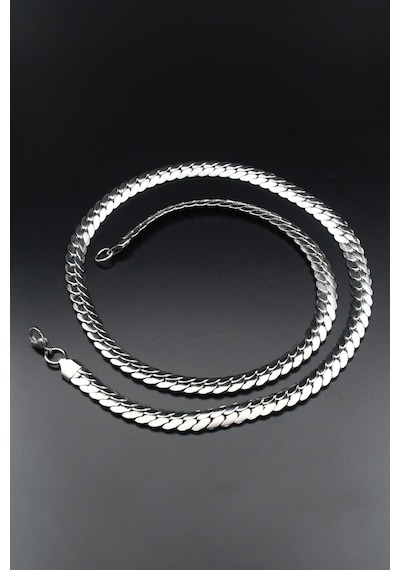 Snake Model Paslanmaz Çelik Zincir 7mm 902102 Gümüş