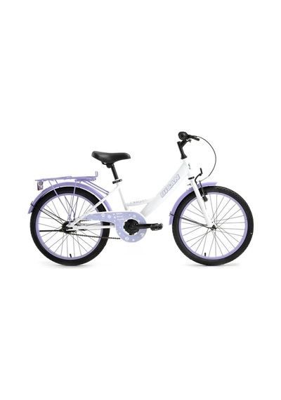 Bisan Kıtty Kız Çocuk Bisikleti 30cm V 20 Jant Beyaz Lila Beyaz