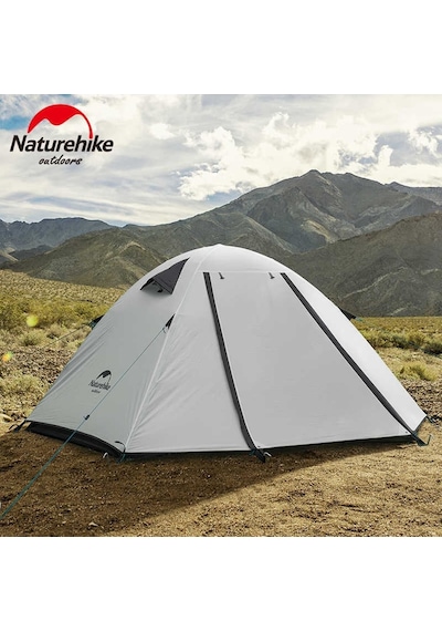Naturehike P-serisi 4 Kişilik Kamp Çadırı Mavi Çok Renkli